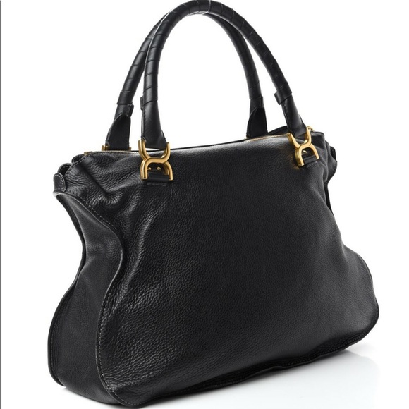 Chloe Black Medium Marcie Bag - Picture 2 of 6